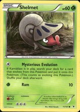 Shelmet 11/101 Common Noble Victories Pokemon Lightly Played