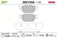 Bremsbelagsatz Scheibenbremse Expert Valeo 302135A FüR Peugeot 508 SW 1 RCZ 407