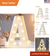 LED Marquee Letter Lights Sign, Light Up Alphabet Letter for Home Party Weddi...