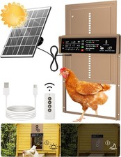 Automatic Chicken Coop Door Solar Powered Automatic Chicken Door with Timer  Li
