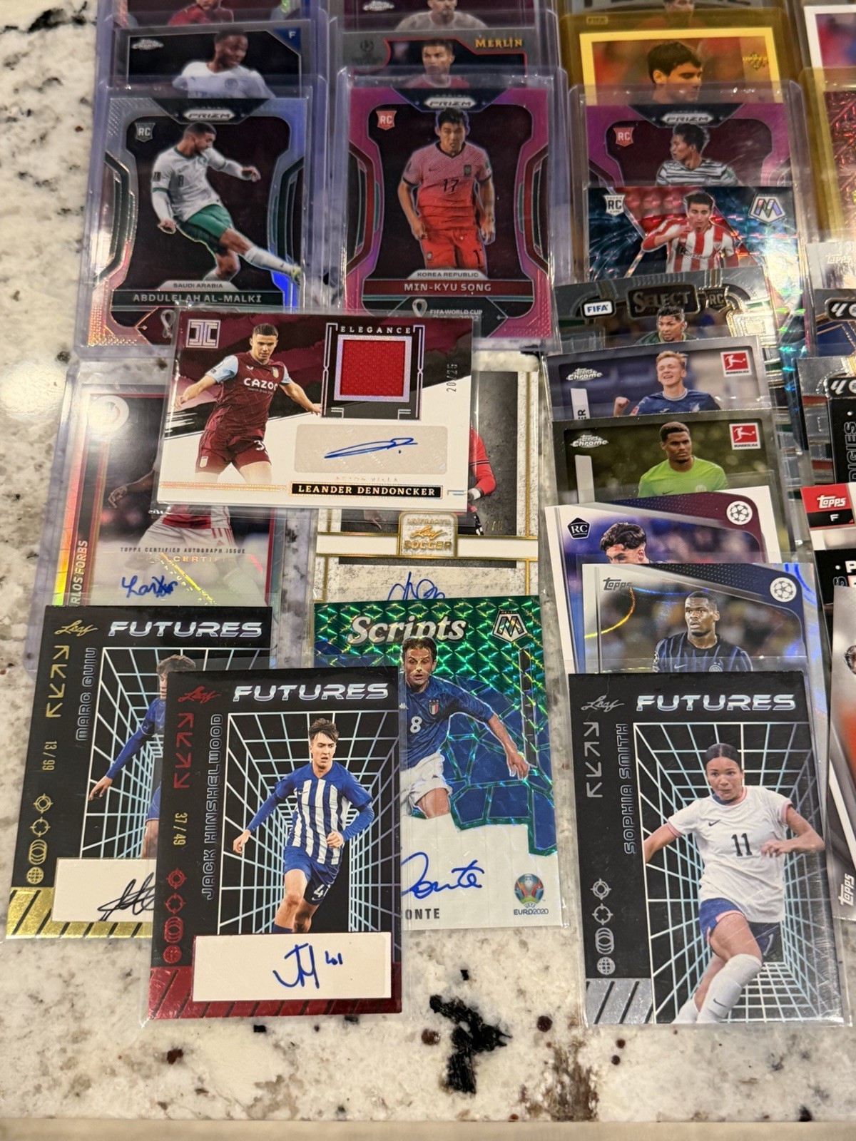 Massive Soccer Card Collection PSA Autos RCs Messi Ronaldo Chrome Prizm Select view 6