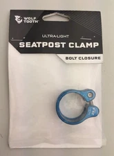Wolf Tooth Seatpost Clamp - 29.8mm, Bolt-On, Blue