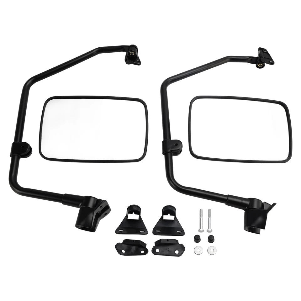 Side View Truck Mirror Set Left & Right for Volkswagen Vanagon 1980-1991 - Image 2 of 4