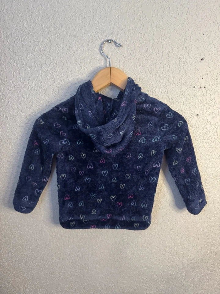 Sudadera con capucha Jumping Beans niña corazones niño pequeño talla 4T Foto 2 de 4