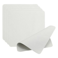 5 Pcs 6.3" x 6.3" Glass Cleaning Cloth Microfiber Eyeglass Polishing Cloth Gray