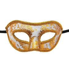 Masquerade Mask for Men Antique Party Mask with Elastic Strap Half Face Mask