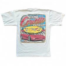Vintage Y2K National Corvette Museum Car USA Made T Shirt Racing Chevy 50 years
