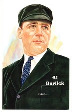 Al Barlick 1989 Perez-Steele Baseball Hall of Fame Limited Edition Postcard