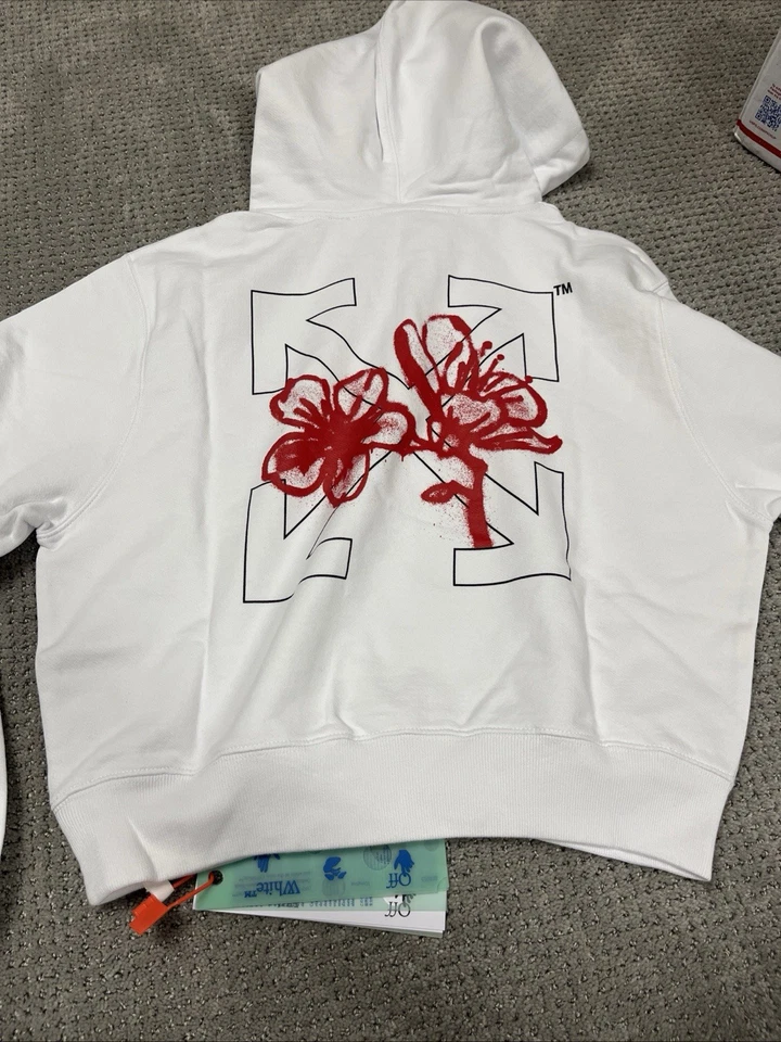 Off-White CNY Cropped Hoodie - Image 3 of 4