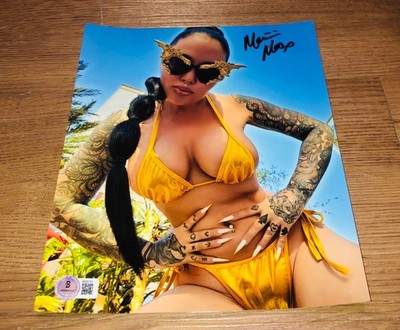 Masuimi Max Hot Sexy Adult Playboy Maxim Model Signed 8x10 Photo Beckett RIP