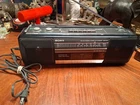VTG Sony CFS-210 Sound Rider Boombox AM/FM Cassette Tape Black Tested & WORKS