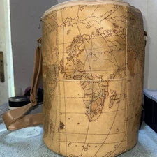 Picnic Time Wine Cooler Tote/Bag  ThermoGuard Insulation 3 Bottle 13” Tall Globe