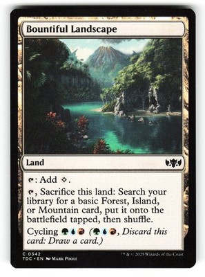 Bountiful Landscape #342 (NM) (C) (TDC) Magic MTG