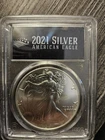 2021 PCGS MS70 Silver Eagle – Type 2 – First Day of Issue – Black Label