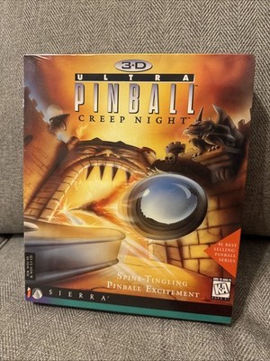 3D Ultra Pinball Creep Night Sierra For Windows 95 & Windows 3.1 CD New Sealed