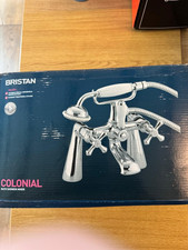 Image of Brand New Bristan Colonial Bath Shower Mixer Tap Discontinued Gold Colour