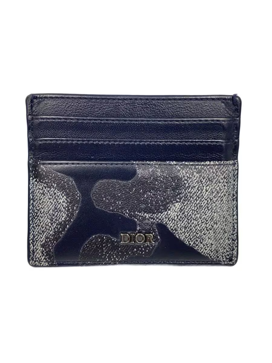 Christian Dior Men's Black Leather Card Case (12-BO-0251)