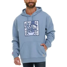 Keith Haring Men’s Graphic Pullover Hoodie Fleece Kangaroo Pocket New with Tags