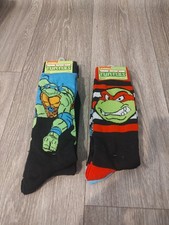 TMNT Teenage Mutant Ninja Turtles 2 2 pack Socks Big Kid/Teen/Adult