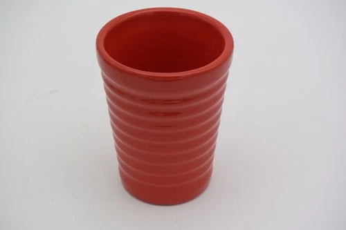 Vintage Bauer 2000 Pottery Red 12 oz Tumbler Ring Ware - EXCELLENT CONDITION