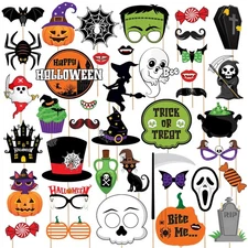 KatchOn, Scary Halloween Photo Booth Props - Large, Pack of 40 | Halloween Ph...