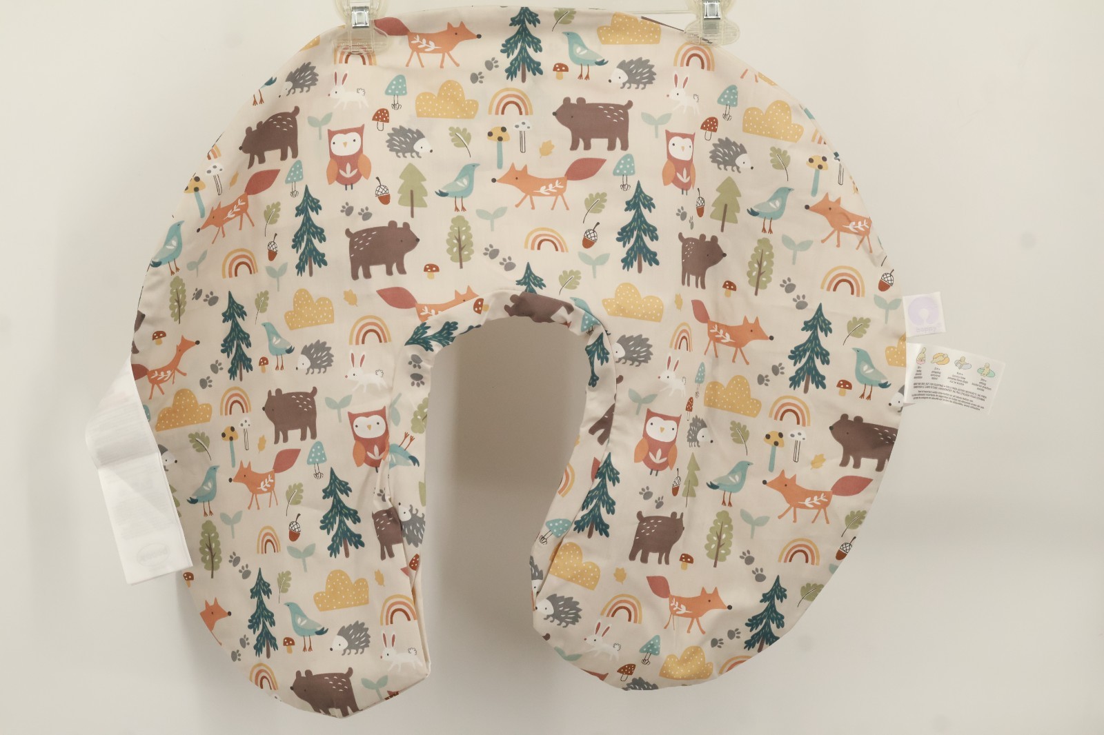 Boppy Nursing Pillow Cover Woodland Forest Fox Bear Owl Neutral Slipcover