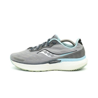 Saucony Damen Triumph 18 Sportschuh Blau Grau Textil ämpfend Laufschuhe EU 40