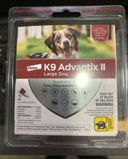 K9 Advantix II Flea and Tick Prevention for Large Dogs 21-55 lbs - 2 Doses