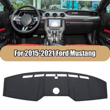 For 2015-2021 Ford Mustang Leather Dashboard Dash Cover Dashmat Carpet Protector