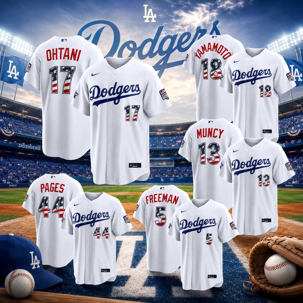 Los Angeles Dodgers Unisex Adult MLB Jerseys for sale | eBay