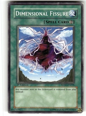 Konami Yu-Gi-Oh! TCG Dimensional Fissure Spell-Continuous 1st SDDE-EN028