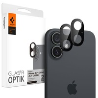 Spigen Optik Glas.Tr Kameraschutz 2Er-Pack Iphone 16/16 Plus Schwarz
