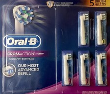 NEW Oral-B 86279 Cross Action Refill Brush Head Pack Of 5 Heads plus Bonus 2