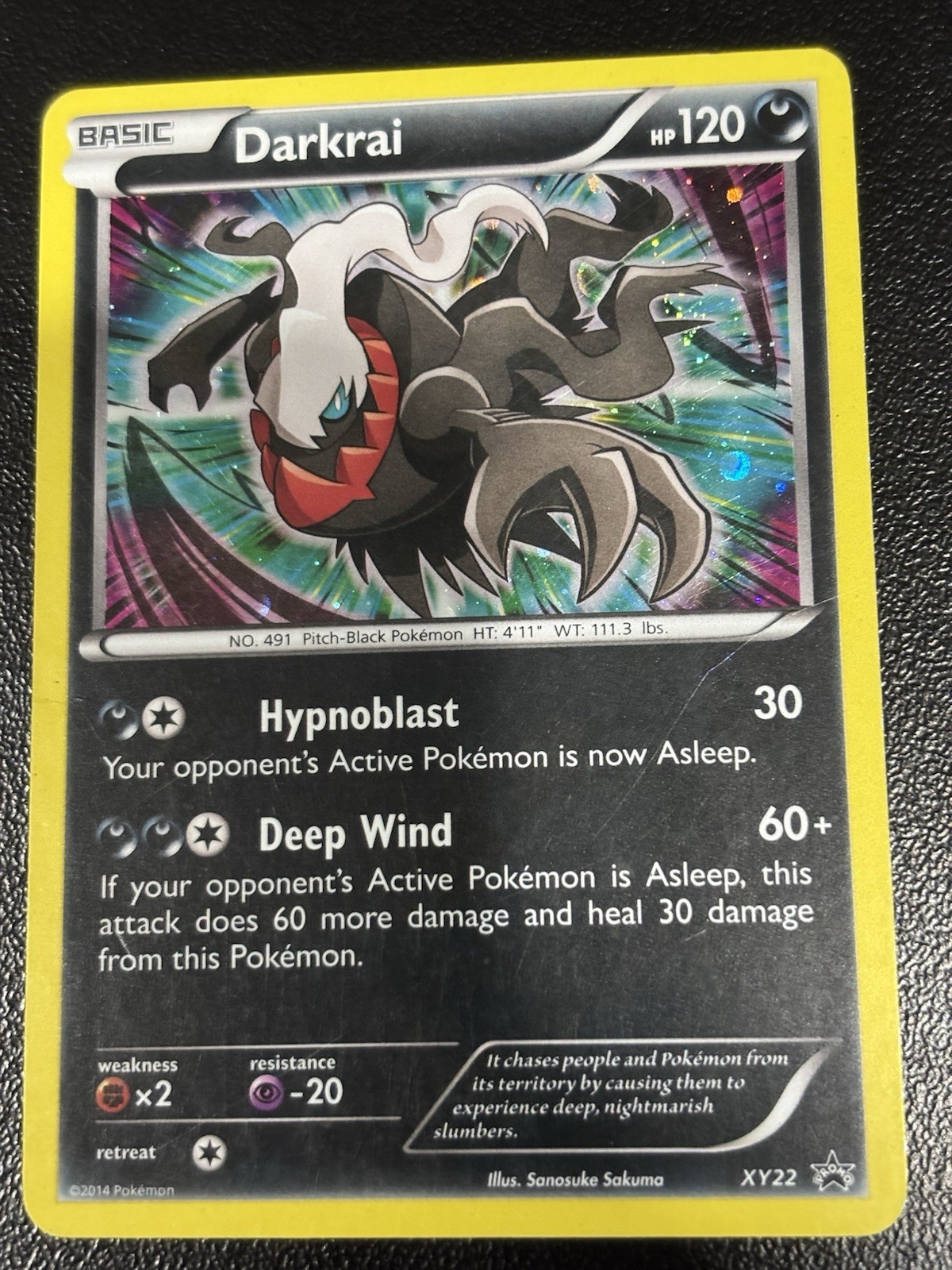 Pokémon TCG Darkrai XY22 XY Black Star Promo Holo English MP