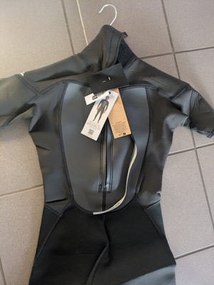 Quiksilver Neoprenanzug MS Schwarz Kurzarm Langbein mit Reißverschluss Anzug