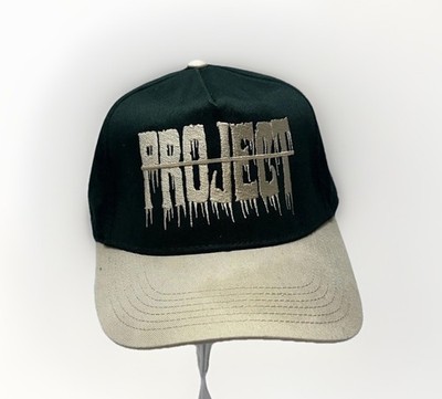 OTTO Cap PROJECT Embroidered Streetwear Snapback Hat Green Beige