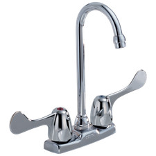 Delta HDF 2171LF-WBHHDF Two Handle Blade Bar / Prep Faucet - Chrome