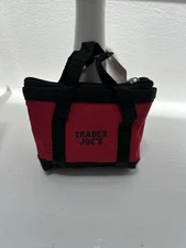 Trader Joe's Micro Tote Bag With Red Grocery Bag Limited Edition