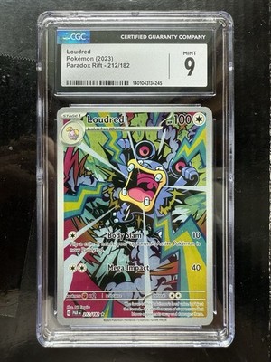 Pokemon Loudred 212/182 SV04: Paradox Rift Holo CGC 9 | eBay