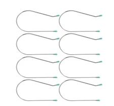 8 Pcs 2 Inch Silver Hot Curler Clips Replacement Kit, Hot Roller Clips Roller...