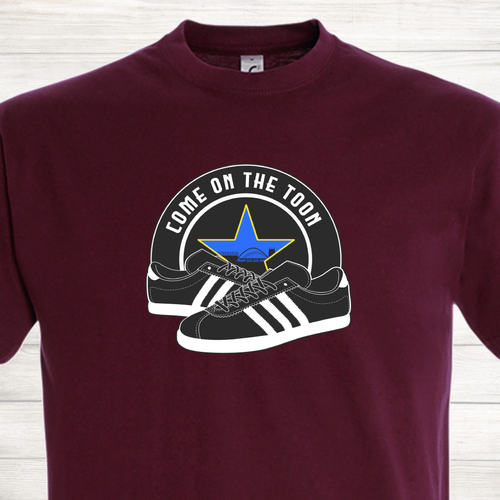 Newcastle United NUFC Football The Toon Geordies The Magpies Trainer T Shirt - Picture 6 of 12