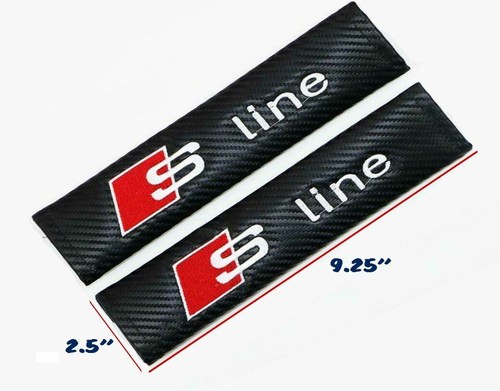 Seat Belt Shoulder Pads - S Line Logo * Audi * Clearance LAST ONES! Free US SHIP - Bild 2 von 6