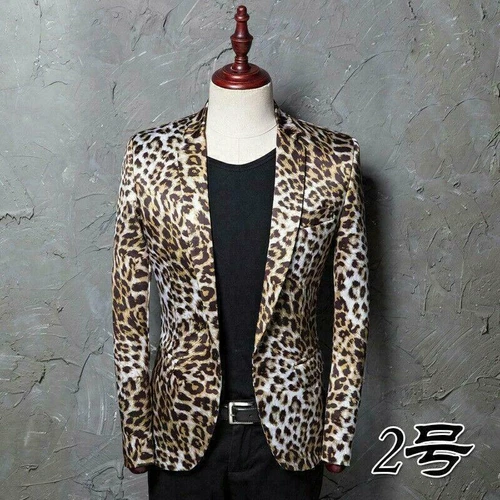 Herren chinesischer Stil Blumendruck Revers Mantel Jacke schmale Passform lässig Langarm - Bild 5 von 51