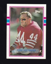 1989 Topps Tom Rathman #16 San Francisco 49ers