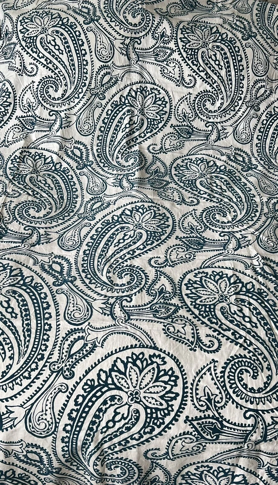 Lee Jofa Groundworks GWF-2913-13 Paisley Flock verde azulado Italia 100 % lino 2 1/2 yardas Foto 2 de 4