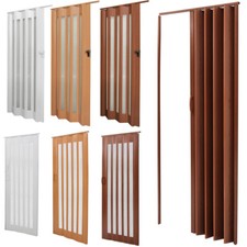 PVC Accordion Style Folding Door PVC Washable Sliding Panel Divider Adjusted