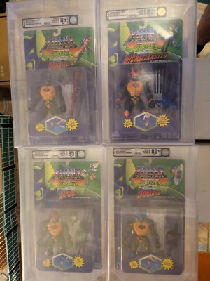 Vintage TMNT 1994 SUPERMUTANTS Teenage Mutant Ninja Turtles   AFA graded lot 