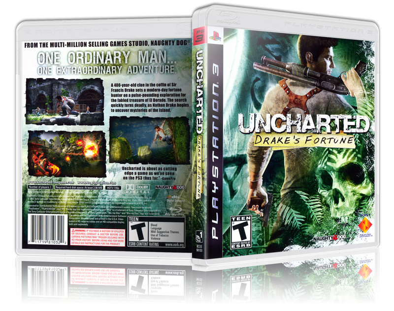 Uncharted: Drake's Fortune Replacement PS3 Cover and NO GAME!!