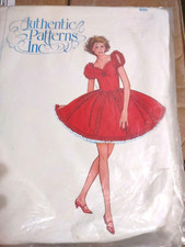 Authentic Patterns Inc Square Dance Dress Patterns 330 Sizes 6-8- 10 Used