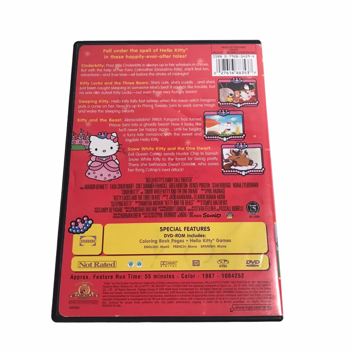 Hello Kitty Becomes a Princess - DVD - GOOD Ages 2 - 5 27616883537